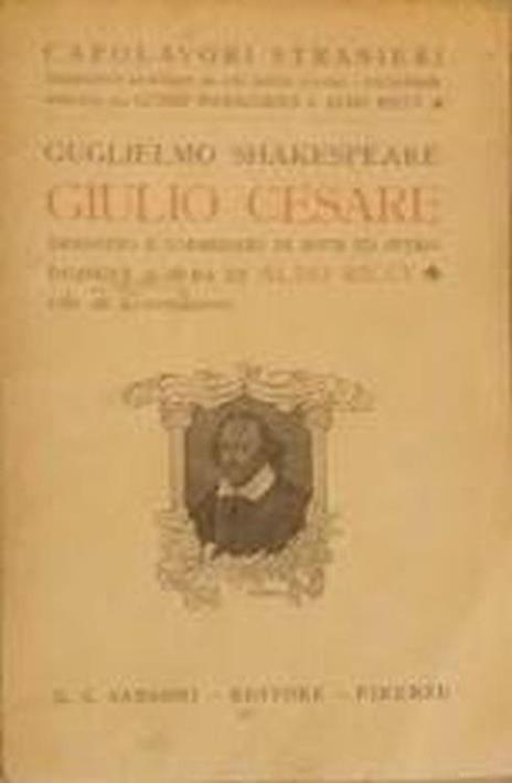 Giulio Cesare - William Shakespeare - copertina