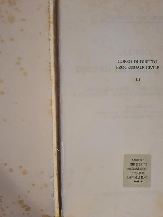 Corso di diritto processuale civile. Vol. 3: L'Esecuzione forzata, i procedimenti speciali, il processo del lavoro e i processi locatizio e agrario - Crisanto Mandrioli - 2