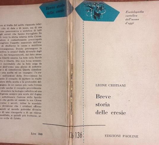 Breve storia delle eresie - Leone Cristiani - copertina
