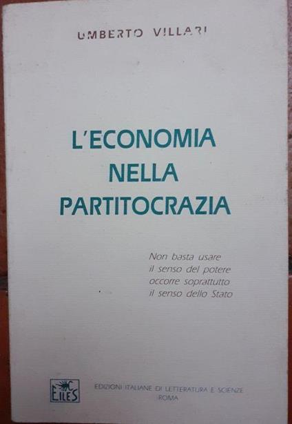 L' economia nella partitocrazia - copertina