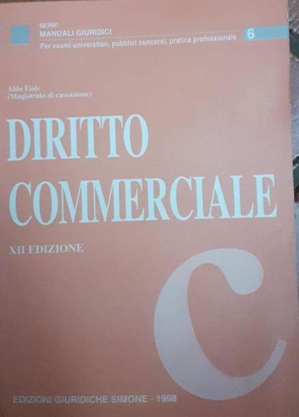 Diritto commerciale - Aldo Fiale - copertina