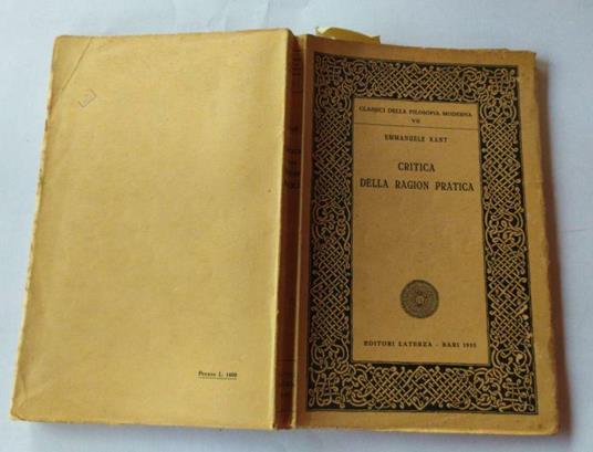 Critica della ragion pratica - Immanuel Kant - copertina