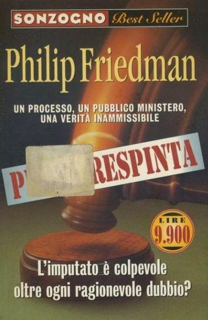 Prova respinta - Philip Friedman - copertina
