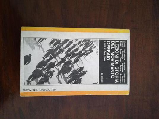 Lezioni di storia del movimento operaio - copertina