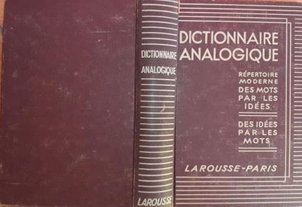 Dictionnaire analogique - copertina