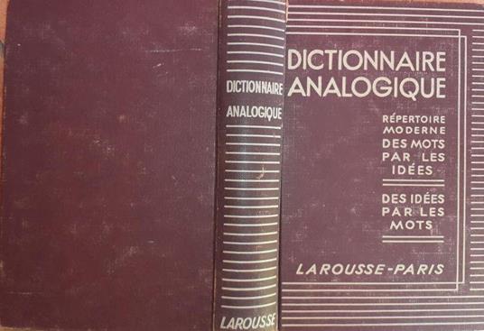 Dictionnaire analogique - copertina