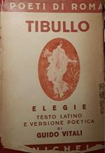 Elegie testo latino e versione poetica di Guido Vitali