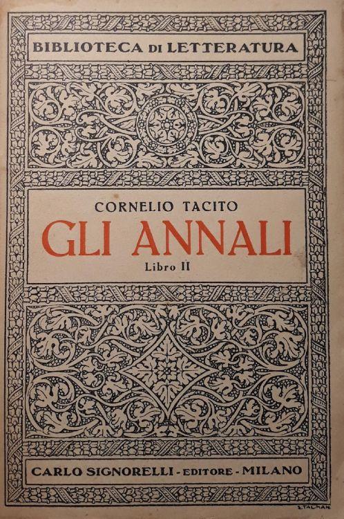 Gli Annali (libro II) - P. Cornelio Tacito - copertina