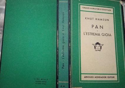 Pan L'estrema gioia I - Knut Hamsun - copertina