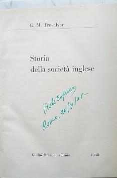 Storia della società inglese - George M. Trevelyan - 2
