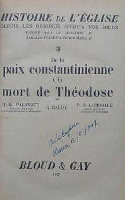 Histoire de l'Eglise depuis les origines jusqu'à nos jours, 5: Grégoire le Grand, les états barbares et la conquete arabe (590-757) - copertina