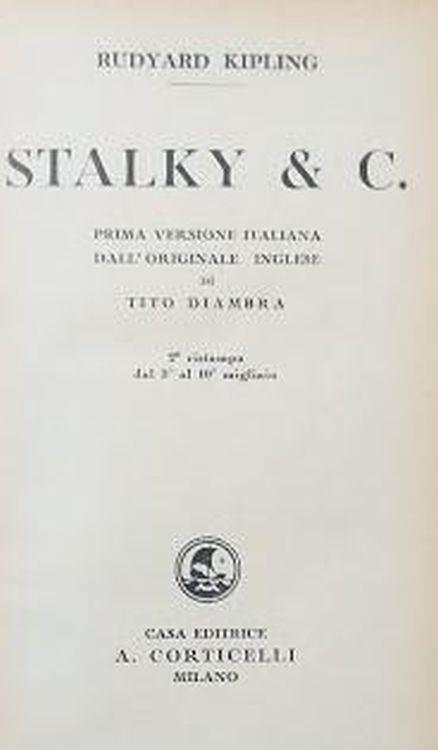 Stalky & C - Rudyard Kipling - copertina
