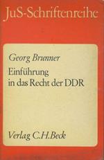 Einfuhrung in das Recht der DDR