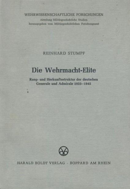 Die wehrmacht elite - copertina