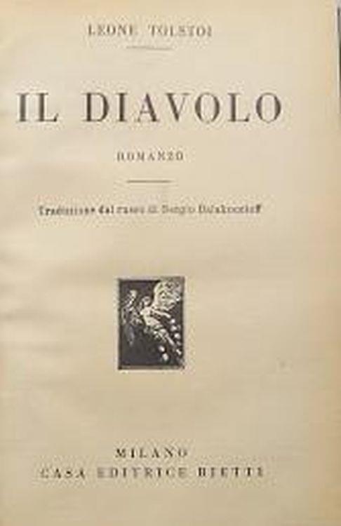 Il diavolo - Lev Tolstoj - copertina