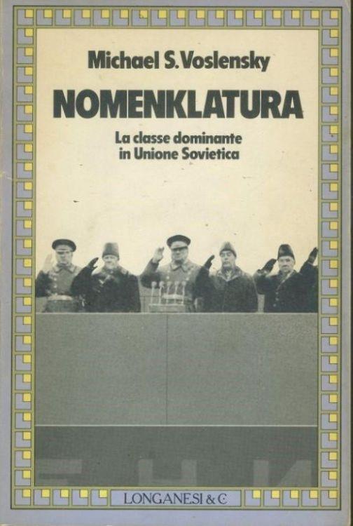 Nomenklatura - Michael S. Voslensky - copertina