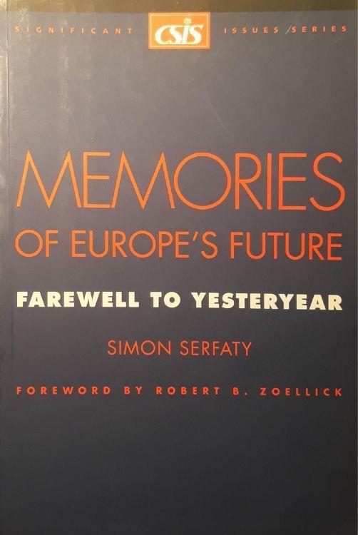 Memories of Europe's future : farewell to yesteryear - copertina