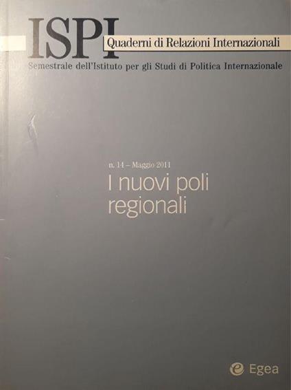 Quaderni di relazioni internazionali: i nuovi poli regionali - copertina