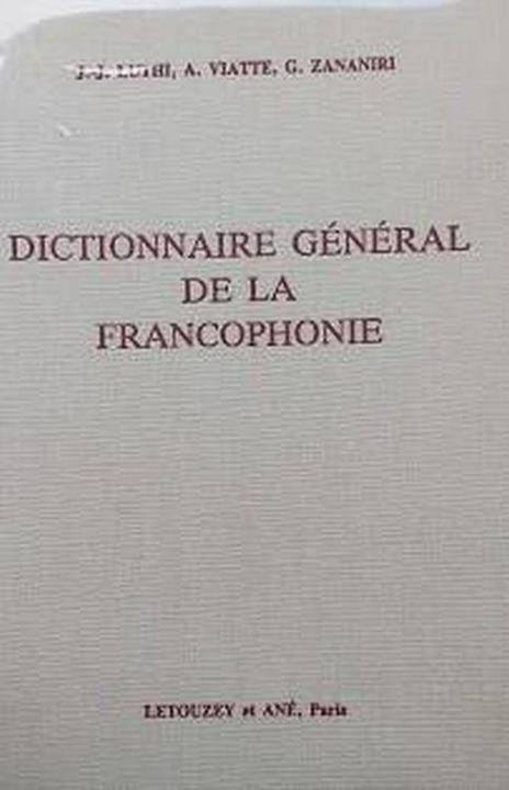 Dictionnaire général de la francophonie - copertina