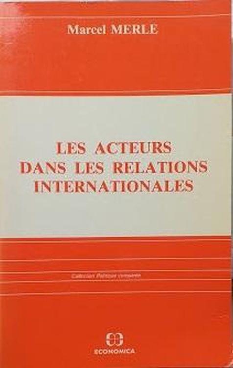 Les acteurs dans les relations internationales - copertina