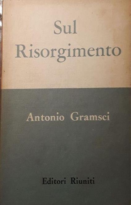 Sul risorgimento - Antonio Gramsci - copertina