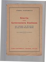 Storia della Letteratura Italiana per schemi, in 34 tavole ad uso delle scuole