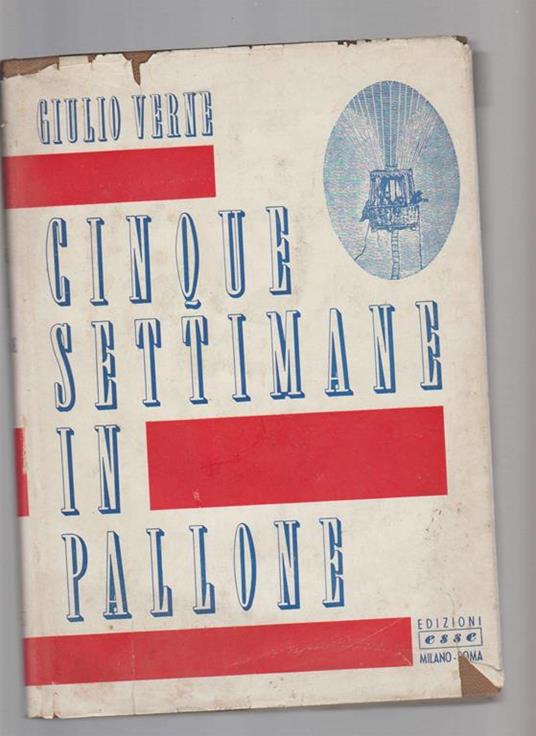 Cinque Settimane In Pallone - Jules Verne - copertina