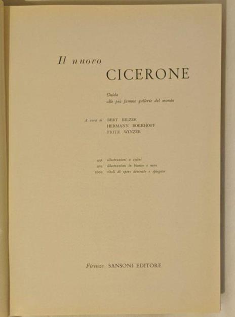 Il nuovo Cicerone - copertina