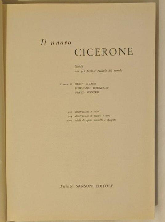 Il nuovo Cicerone - copertina