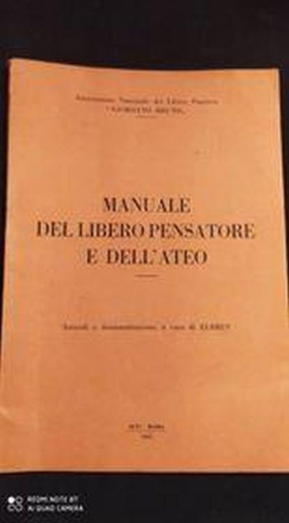 Manuale del libero pensatore e dell'ateo - copertina