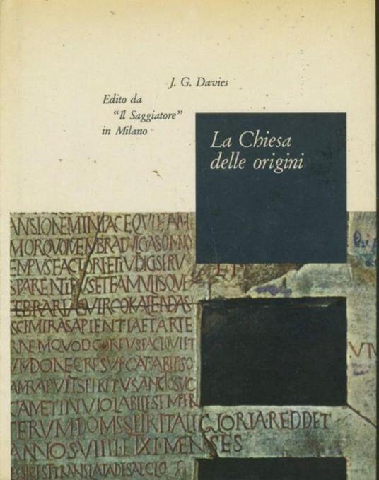 La chiesa delle origini - J. G. Davies - copertina