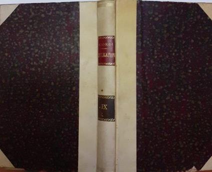 Teoria delle obbligazioni nel diritto moderno italiano - Giorgio Giorgi - copertina