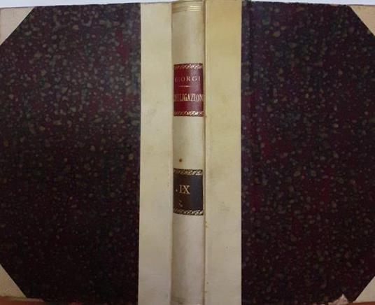 Teoria delle obbligazioni nel diritto moderno italiano - Giorgio Giorgi - copertina