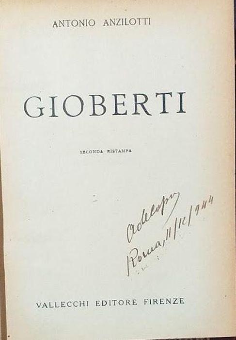 Gioberti - Antonio Anzilotti - copertina