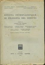 Rivista internazionale di filosofia del diritto. Anno XXXIX. Serie III. Novembre - Dicembre 1962