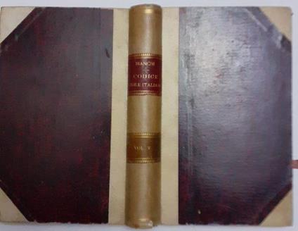Corso di codice civile italiano Volume V Parte I - Francesco Saverio Bianchi - copertina