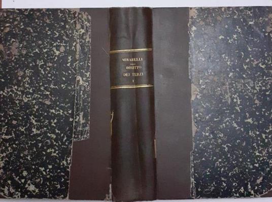 Del diritto dei terzi secondo il codice civile italiano - Giuseppe Mirabelli - copertina