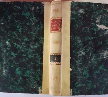 Principi di diritto civile Volume 2 - F. Laurenti - copertina