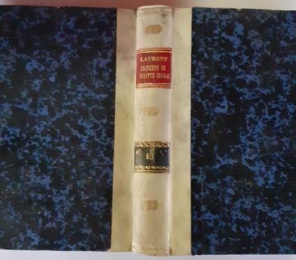 Principi di diritto civile Volume XVIII - F. Laurenti - copertina