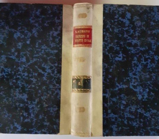 Principi di diritto civile Volume XVIII - F. Laurenti - copertina