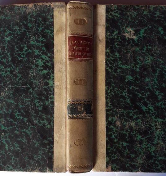 Principi di diritto civile Volume XIX - F. Laurenti - copertina