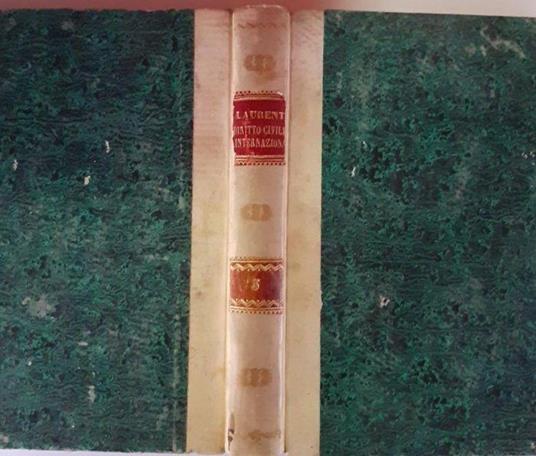 Diritto civile internazionale Volume V - F. Laurenti - copertina