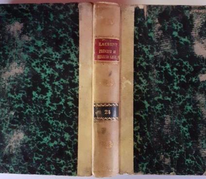 Principi di diritto civile Volume XXIV - F. Laurenti - copertina