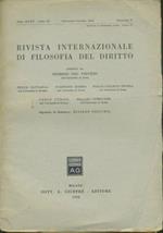 Rivista internazionale di filosofia del diritto. Anno XXXV. Serie III. Settembre - Ottobre 1958