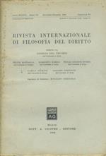 Rivista internazionale di filosofia del diritto. Anno XXXVII. Serie III. Novembre - Dicembre 1960