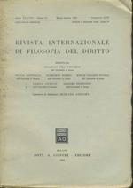 Rivista internazionale di filosofia del diritto. Anno XXXVIII. Serie III. Marzo - Agosto 1961
