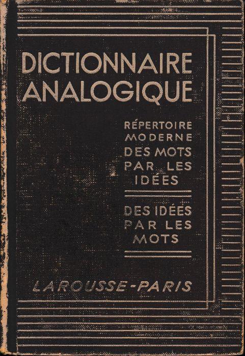 Dictionnaire analogique - copertina