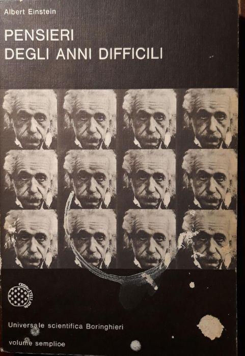 Pensieri degli anni difficili - Albert Einstein - copertina