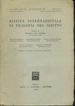 Rivista internazionale di filosofia del diritto.Anno XXXVI. Serie III. Novembre - Dicembre 1959