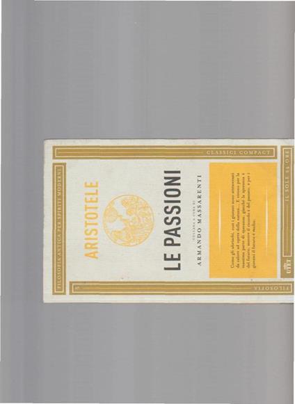 LE Passioni - Aristotele - copertina